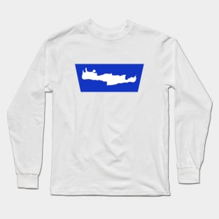 Crete Map Long Sleeve T-Shirt